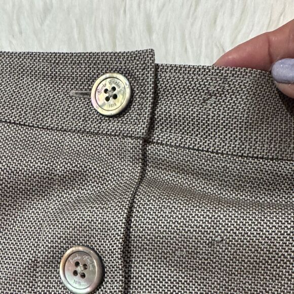 Loro Piana Brown Button-Front Pencil Skirt Size 6 US - Picture 9 of 11
